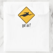 Sticker Rond Vous avez de l'air ? (Sac)