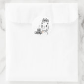 Sticker Rond Vous avez des carottes ? (Sac)