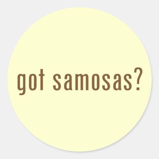 Sticker Rond vous avez des samosas ? (Devant)