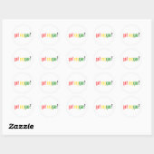 Sticker Rond vous avez du reggae ? (Feuille)