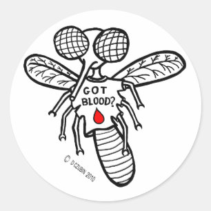 Sticker Rond Vous avez du sang ?
