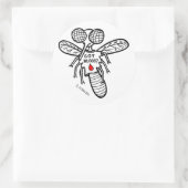 Sticker Rond Vous avez du sang ? (Sac)