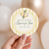 Sticker Rond Vous avez hâte de vous faire câliner | Cadeau de B