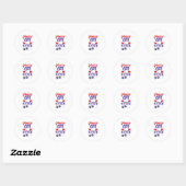 Sticker Rond Vous avez le chat pour être Kitten Me - Chat Love (Feuille)