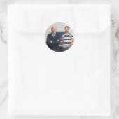 Sticker Rond Vous avez rencontré le président Joe Biden | Ajout (Sac)