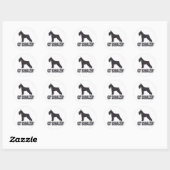 Sticker Rond Vous avez Schnauzer ? (Feuille)