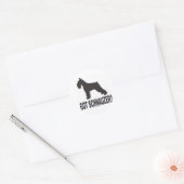 Sticker Rond Vous avez Schnauzer ? (Enveloppe)