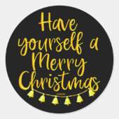 STICKER ROND VOUS AVEZ UN JOLI NOËL (Devant)