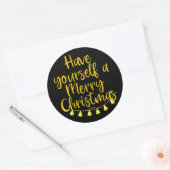 STICKER ROND VOUS AVEZ UN JOLI NOËL (Enveloppe)