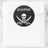Sticker Rond vous avez une attitude pirate ? (Sac)