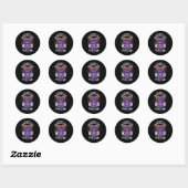 Sticker Rond Vous avez une belle âme Satanic Baphomet (Feuille)