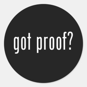 Sticker Rond vous avez une preuve ?