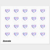 Sticker Rond Vous Coeur (Feuille)
