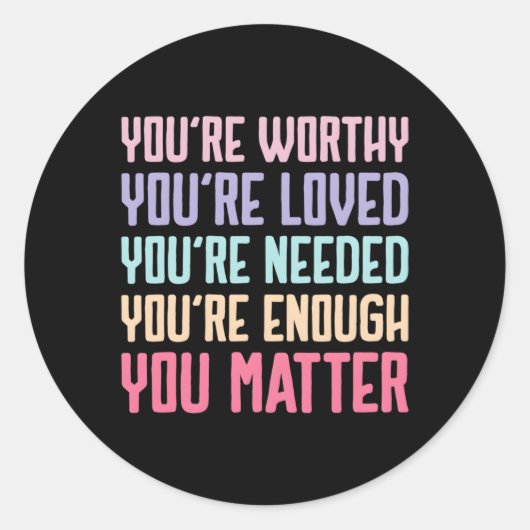 Sticker Rond Vous Comptez Bien Combattre La Stigmatisation Tal  (Devant)