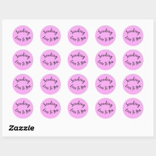 Sticker Rond Vous Envoyez De L'Amour