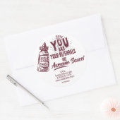 Sticker Rond Vous et vos aiguilles sont un excellent marketing  (Enveloppe)