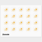 Sticker Rond Vous Êtes Assez - Cute Daisy Flower Inspirational (Feuille)