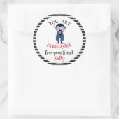 Sticker Rond Vous êtes Fangtastic Kid's Halloween Party Favor (Sac)