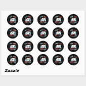 Sticker Rond Vous Êtes Floss-ome Mignonnes Dents (Feuille)