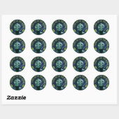 Sticker Rond Vous êtes hors de ce monde (Feuille)