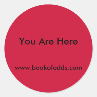 Sticker Rond Vous Êtes Ici