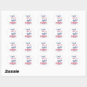 Sticker Rond Vous êtes impatient de voter TRUMP 2024 (Feuille)