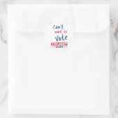 Sticker Rond Vous êtes impatient de voter TRUMP 2024 (Sac)