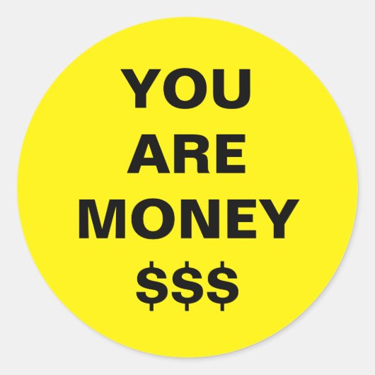 Sticker Rond Vous Êtes Inspirant En Argent (Devant)