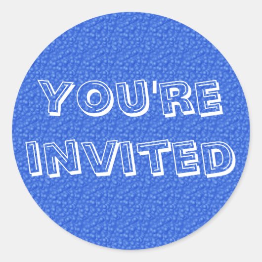 Sticker Rond Vous êtes invité (Devant)