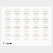 Sticker Rond Vous êtes Invited Party Gold Confetti Dots Anniver (Feuille)