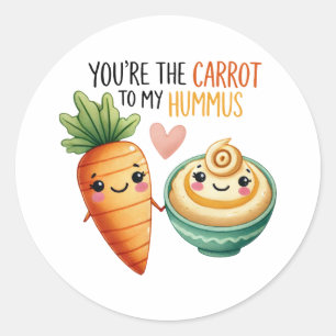 Sticker Rond "Vous êtes la carotte à mon humme -