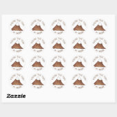 Sticker Rond Vous êtes la meilleure récompense d'enseignant de (Feuille)