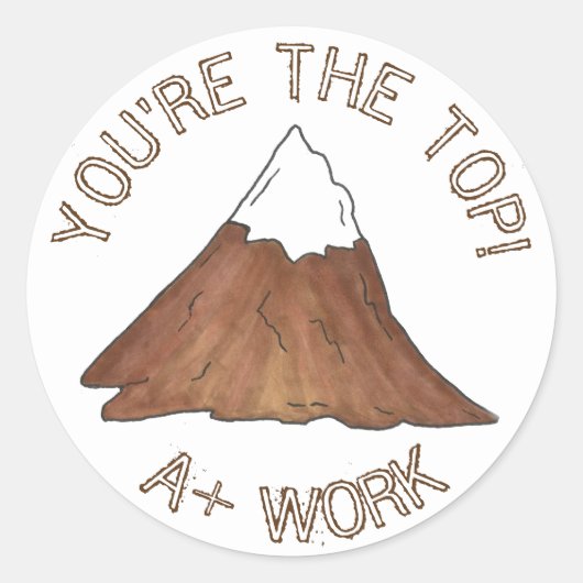 Sticker Rond Vous êtes la meilleure récompense d'enseignant de (Devant)