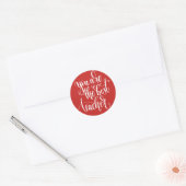 Sticker Rond Vous Êtes Le Meilleur Professeur (Enveloppe)