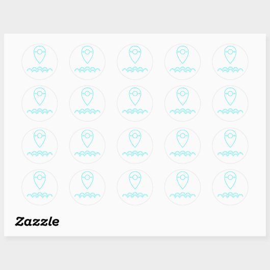 Sticker Rond Vous Êtes L'Eau - (Feuille)