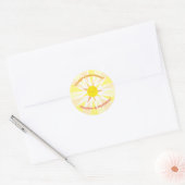 Sticker Rond Vous êtes mon Baby shower Sunshine (Enveloppe)
