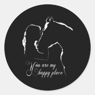 Sticker Rond Vous Êtes Mon Bon Cheval De Place