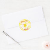 Sticker Rond Vous êtes mon Merci de Baby shower Sunshine (Enveloppe)