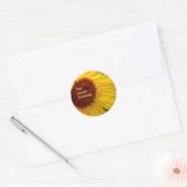Sticker Rond Vous êtes mon tournesol Sunshine (Enveloppe)