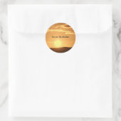 Sticker Rond Vous êtes My Sunshine (Sac)