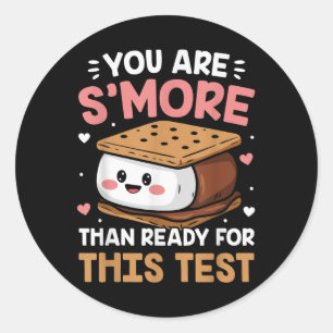 Sticker Rond Vous Êtes Plus Que Prêt Pour Ce Jour D'Essai Te
