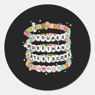 Sticker Rond Vous êtes plus qu'un score de test Bracelet du jou
