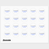 Sticker Rond Vous Êtes Puissant (Feuille)