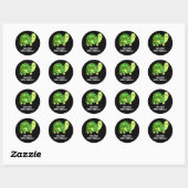 Sticker Rond Vous êtes Spe-shell Funny Tortoise Pun Dark BG (Feuille)