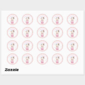 Sticker Rond Vous êtes Sweet Valentine Crazy Milkshake Sprinkle (Feuille)