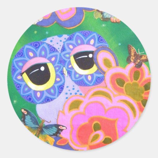 Sticker Rond Vous êtes toujours sur mon esprit (Devant)