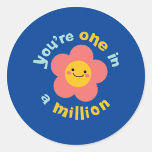 Sticker Rond Vous êtes un sur un million