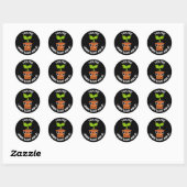 Sticker Rond Vous êtes Unbe-leaf-able Positive Plante Pun Dark  (Feuille)