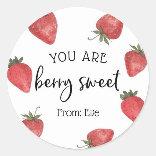 Sticker Rond Vous êtes une Saint-Valentin très douce (Devant)