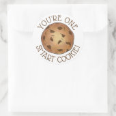 Sticker Rond Vous êtes une Smart Cookie Enseignant école de tra (Sac)